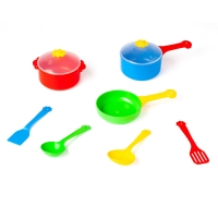 Zestaw naczyń kuchennych dla dzieci Party World – 9 elementów 22005 Wader